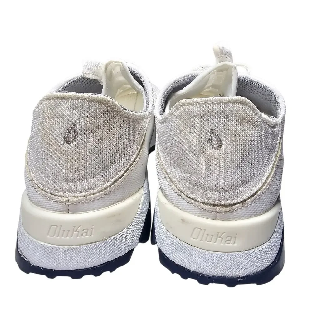 OluKai Huia Slip-On Athletic Shoes White Sneakers Women's 10